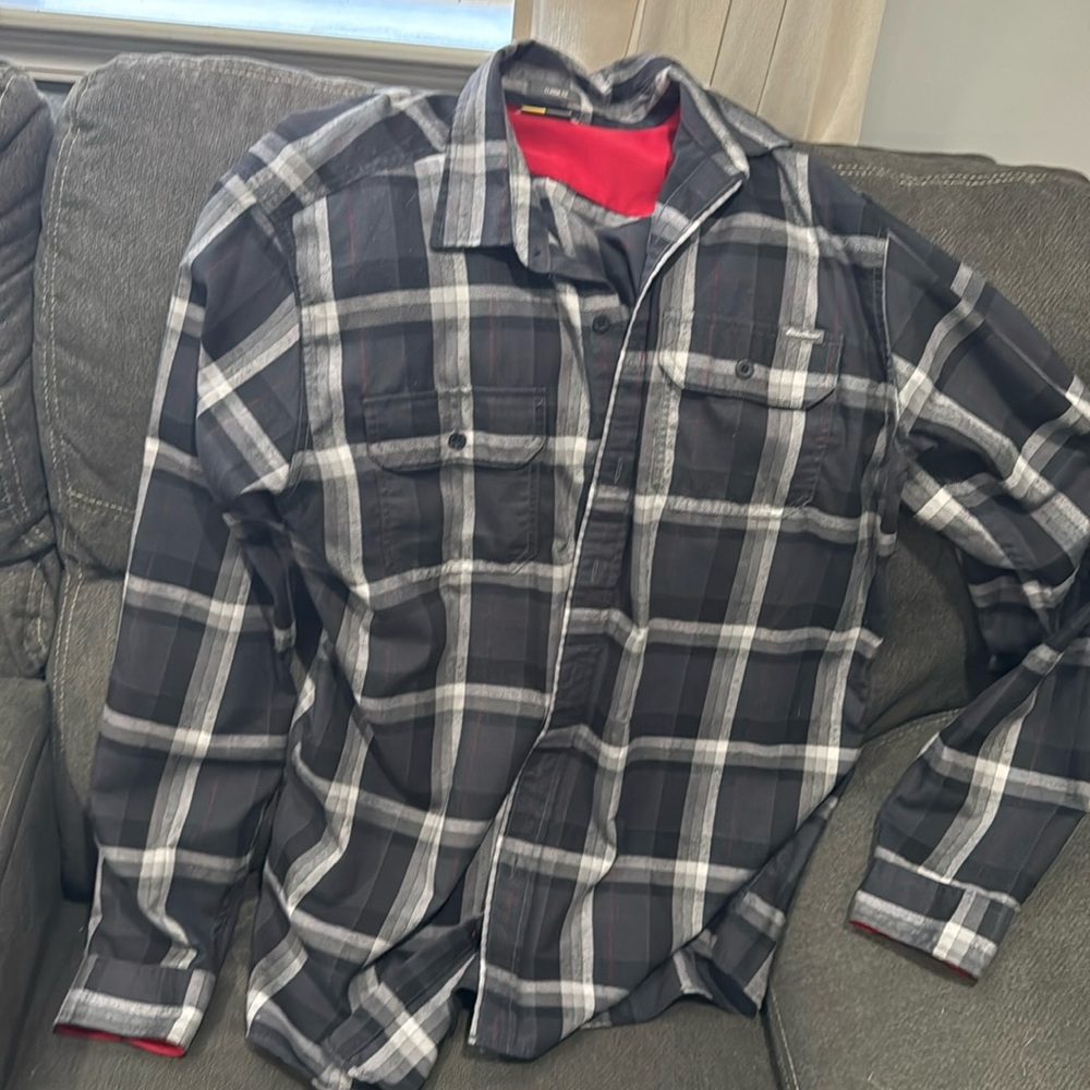 Eddie Bauer, tall plaid long sleeve